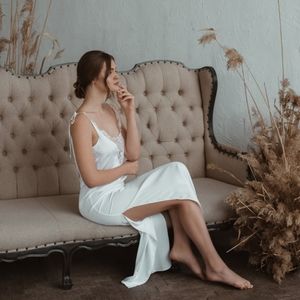 ✨NWOT Bridal Silk Nightgown Open Back✨